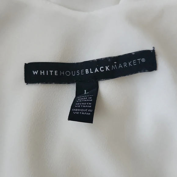 White House Black Market Ball Chain-Trim Draped Cami, Size Large - Picture 7 of 10